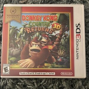 Nintendo Donkey Kong Country Returns 3D - Red & Green Cover